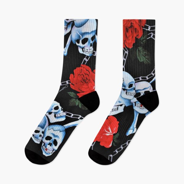 Item preview, Skull and Rose Pattern, Skull Print, Rose Print designed and sold by RougeAtelier.