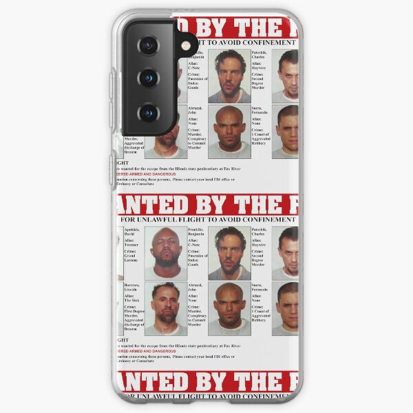 Prison Break FBI Wanted Poster Samsung Galaxy Soft Case