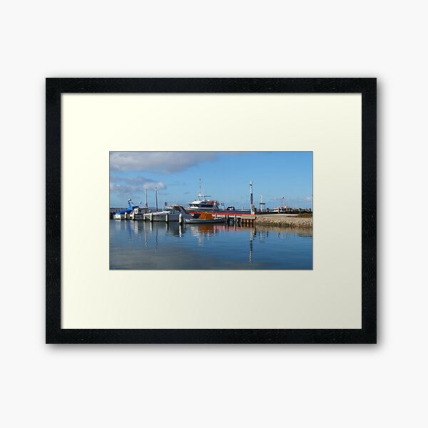 Port Albert Harbour, Clear Blue Aussie Skies - Victoria Framed Art Print