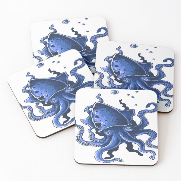 Aperçu de l'œuvre Octopus bleu bizarre créée et vendue par noirty.