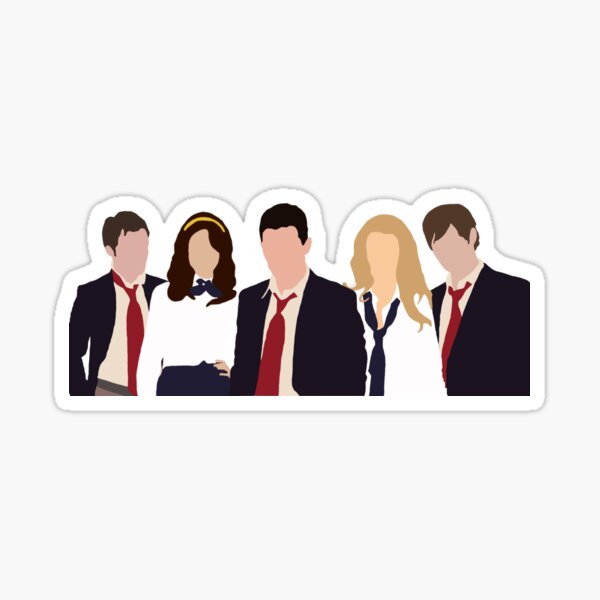 Gossip Girl Character Silhouette Sticker