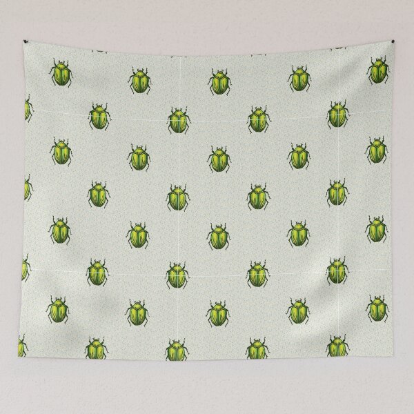 Item preview, Hand drawn giant fruit green bug realistic cartoon designed and sold by Limolida.