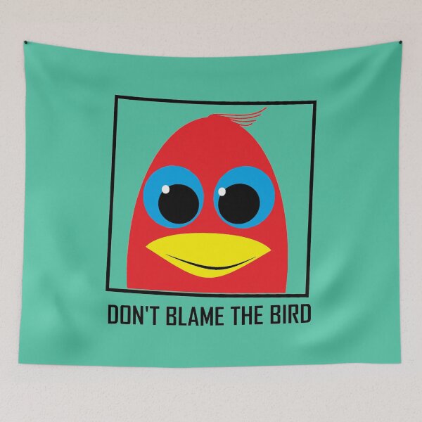 Item preview, DON'T BLAME THE BIRD designed and sold by Jean Gregory Evans.
