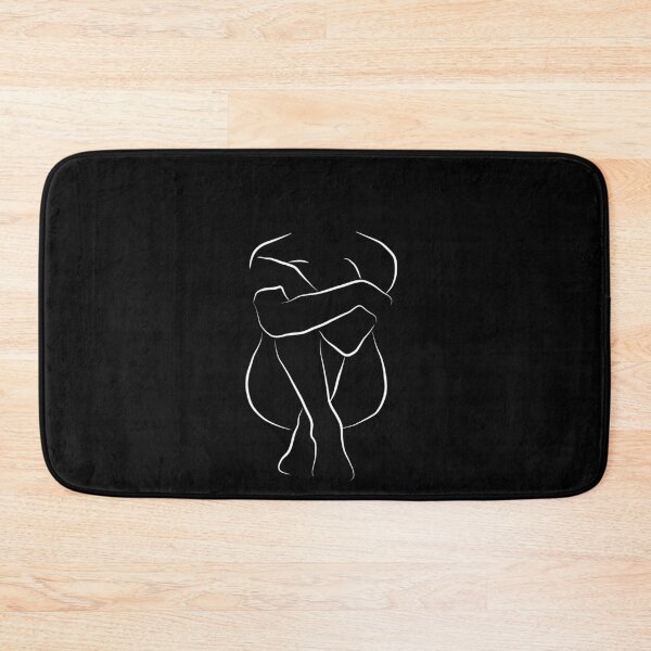 Item preview, Naked Lady Line Art - Her Name Is Isla in Black designed and sold by Melody Watson.