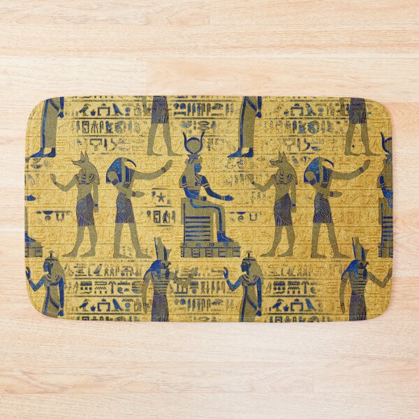 Item preview, Vintage Egyptian Ornament with Lapiz Lazuli designed and sold by k9printart.