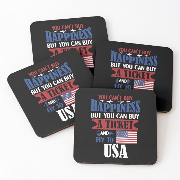 Item preview, You Can't Buy Happiness - Ticket To USA Gift designed and sold by biNutz.