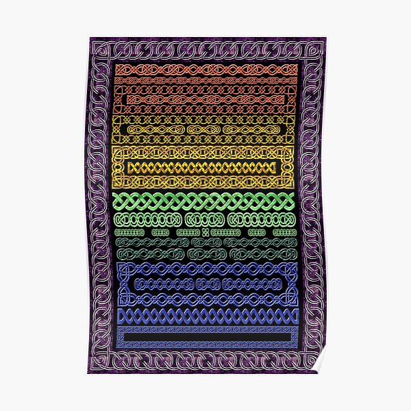 Crystal Celtic Borders Poster