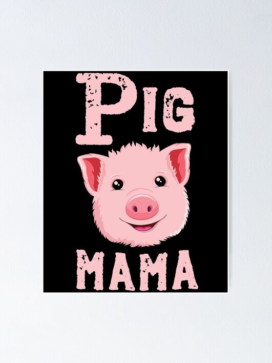 pig mama☺︎ fposter,x_small,wall_texture,