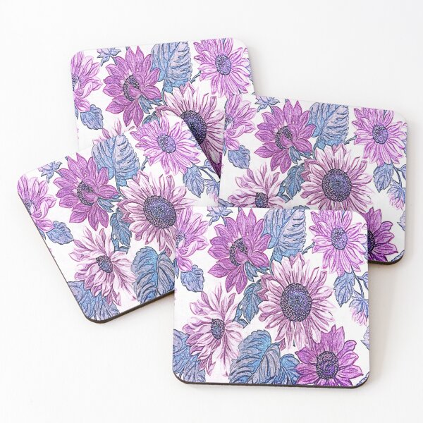 Item preview, Purple pastel flowers designed and sold by jolly3434.