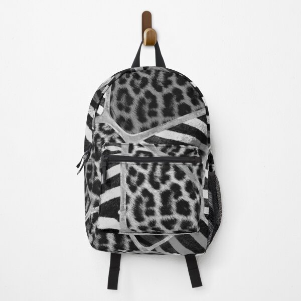 Item preview, Animal Print - Leopard and Zebra - silver designed and sold by k9printart.