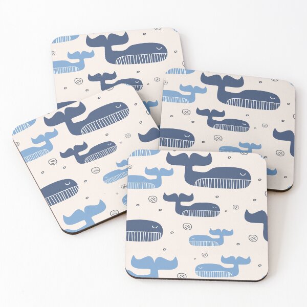 Item preview, Blue Whale Patterns designed and sold by noirty.
