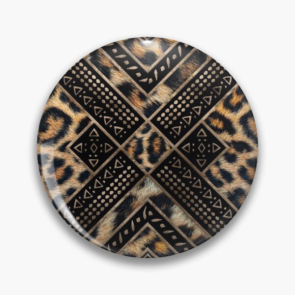 Item preview, Leopard Fur with Ethnic Ornaments #1 designed and sold by k9printart.