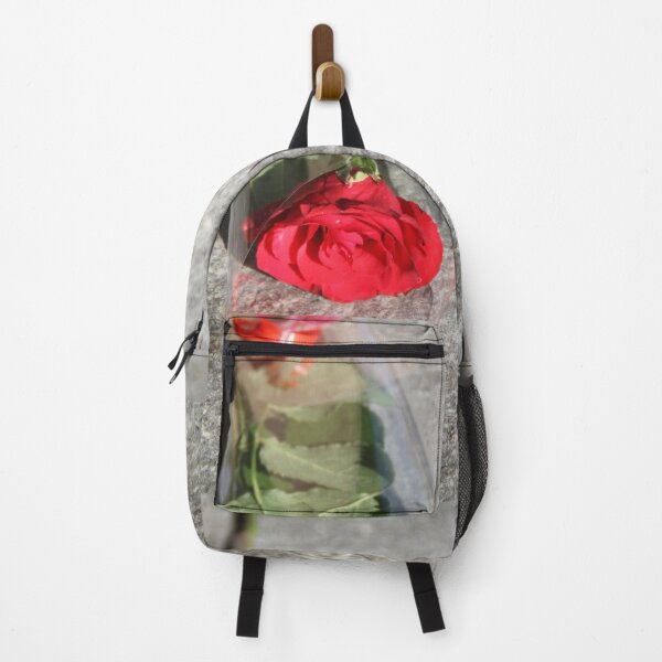Item preview, One single red rose plastic packaging	 designed and sold by EstelleRossetti.