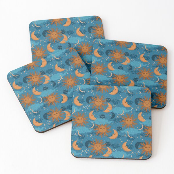 Item preview, Stars sun and moon pattern designed and sold by burbura.