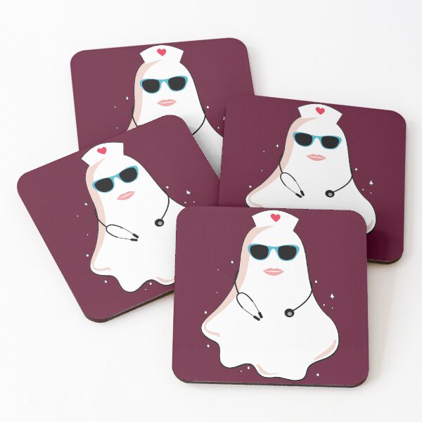 Item preview, nurse Ghost with glasses nurse soul halloween :cool ghost designed and sold by ELmezz.
