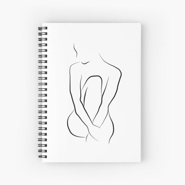 Nude Girl Line Art Drawing - Zara At 18