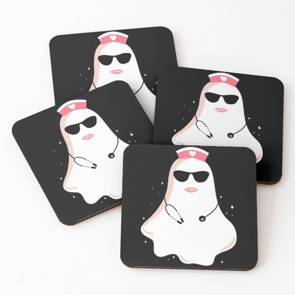 Item preview, nurse Ghost with glasses nurse soul halloween :cool ghost designed and sold by ELmezz.