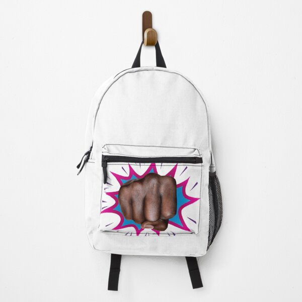 Item preview, Black person's fist with cartoon pow coming forward at you fight for your rights designed and sold by mirrorimages.