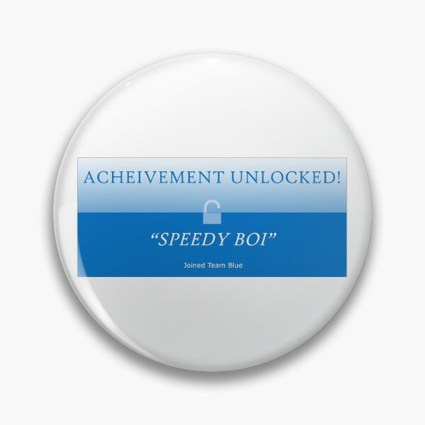 Item preview, Achievement Unlocked Team Blue designed and sold by Sparcicus.