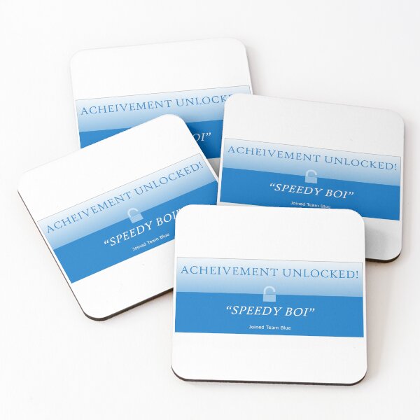Item preview, Achievement Unlocked Team Blue designed and sold by Sparcicus.