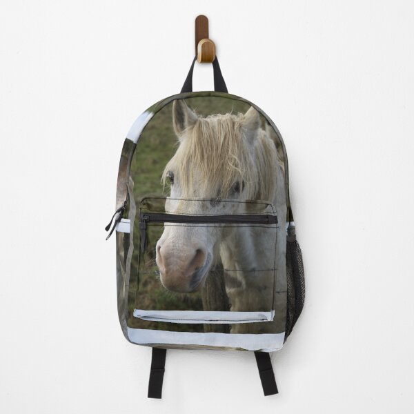 Item preview, Portrait de cheval de camargue blanc dans le pré designed and sold by EstelleRossetti.