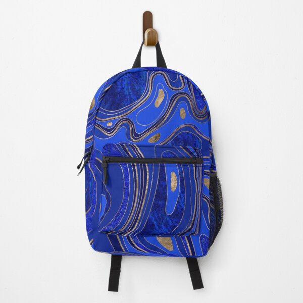 Item preview, Marble Map - blue and gold designed and sold by k9printart.
