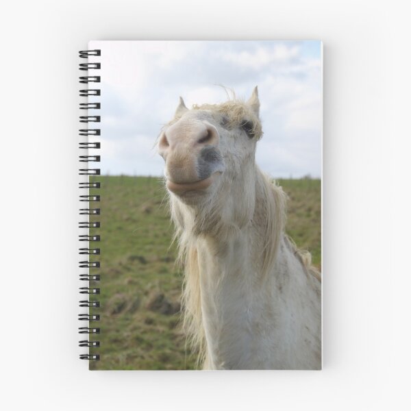 Item preview, Portrait de cheval de camargue blanc dans le pré designed and sold by EstelleRossetti.