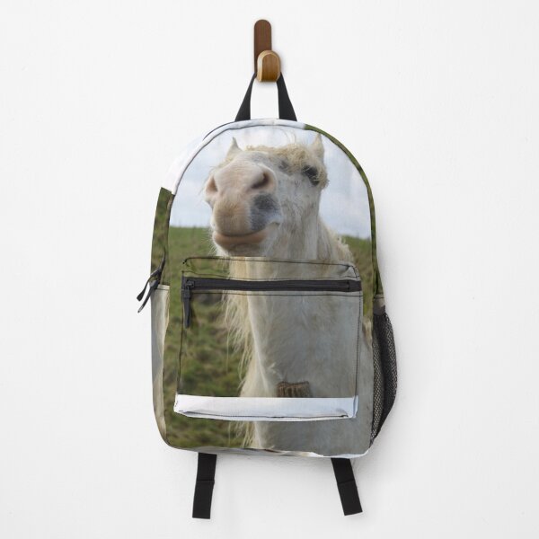 Item preview, Portrait de cheval de camargue blanc dans le pré designed and sold by EstelleRossetti.