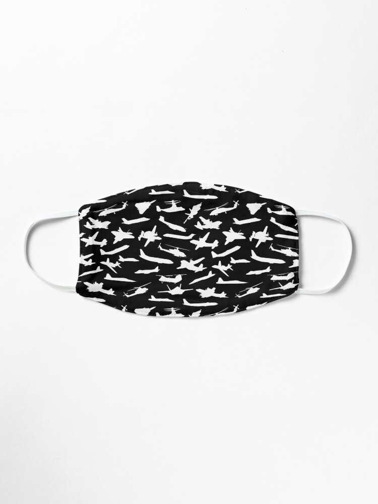 Alternate view of Aircraft Silhouettes, Black White Pattern Mask