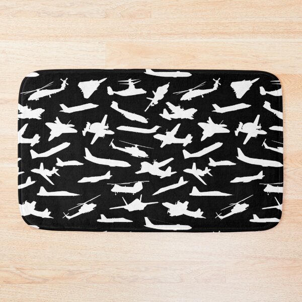 Item preview, Aircraft Silhouettes, Black White Pattern designed and sold by hobrath.