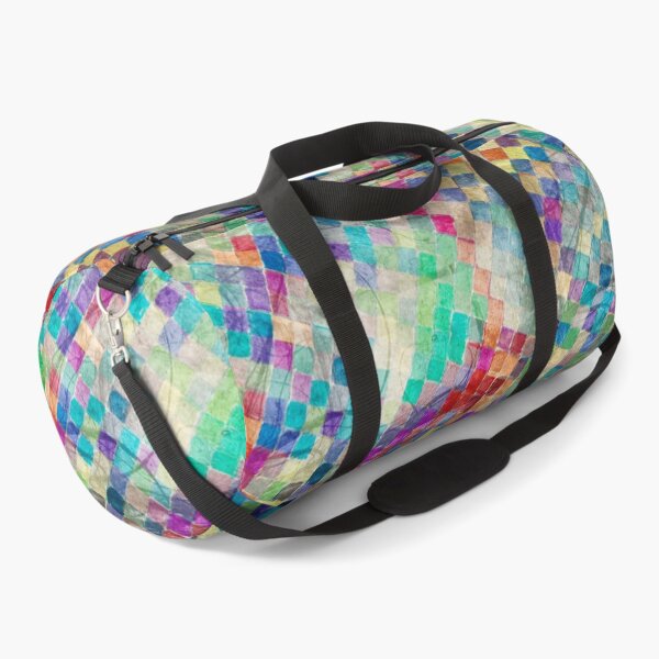 2nd skin - colourful abstract felt pen design Duffle Bag