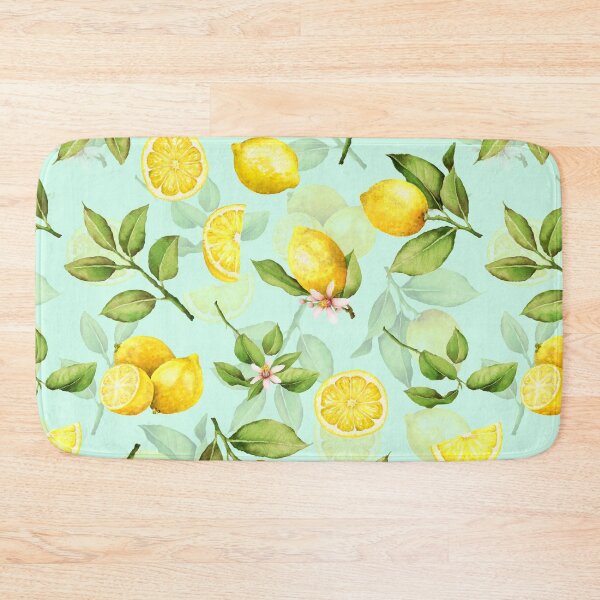 Item preview, Summer Lemons Botanical Garden turqouise designed and sold by UtArt.