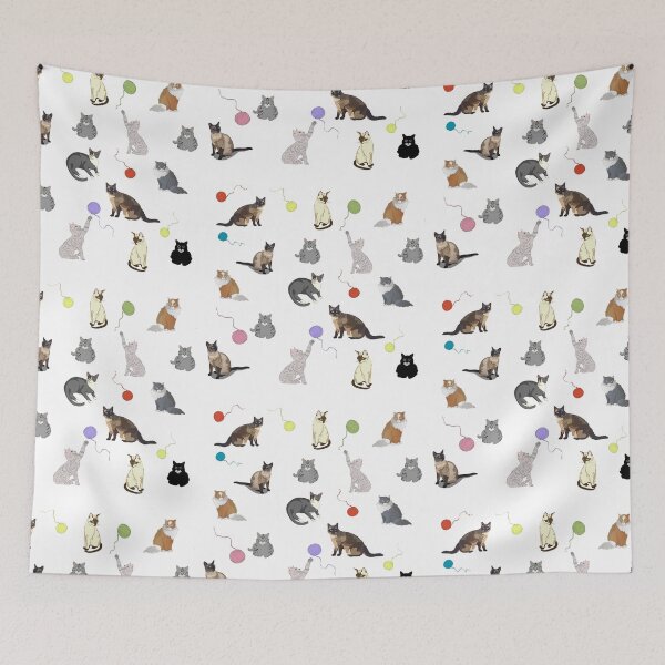 Item preview, Cheeky cats pattern decor. designed and sold by MariaMarinova.