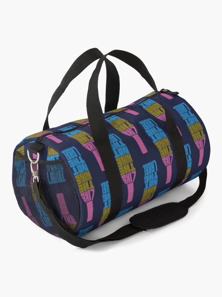 Alternate view of I Like the Wine, Not The Label (Speckled) Duffle Bag