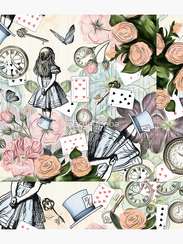 Alice In Wonderland Collage by maryedenoa