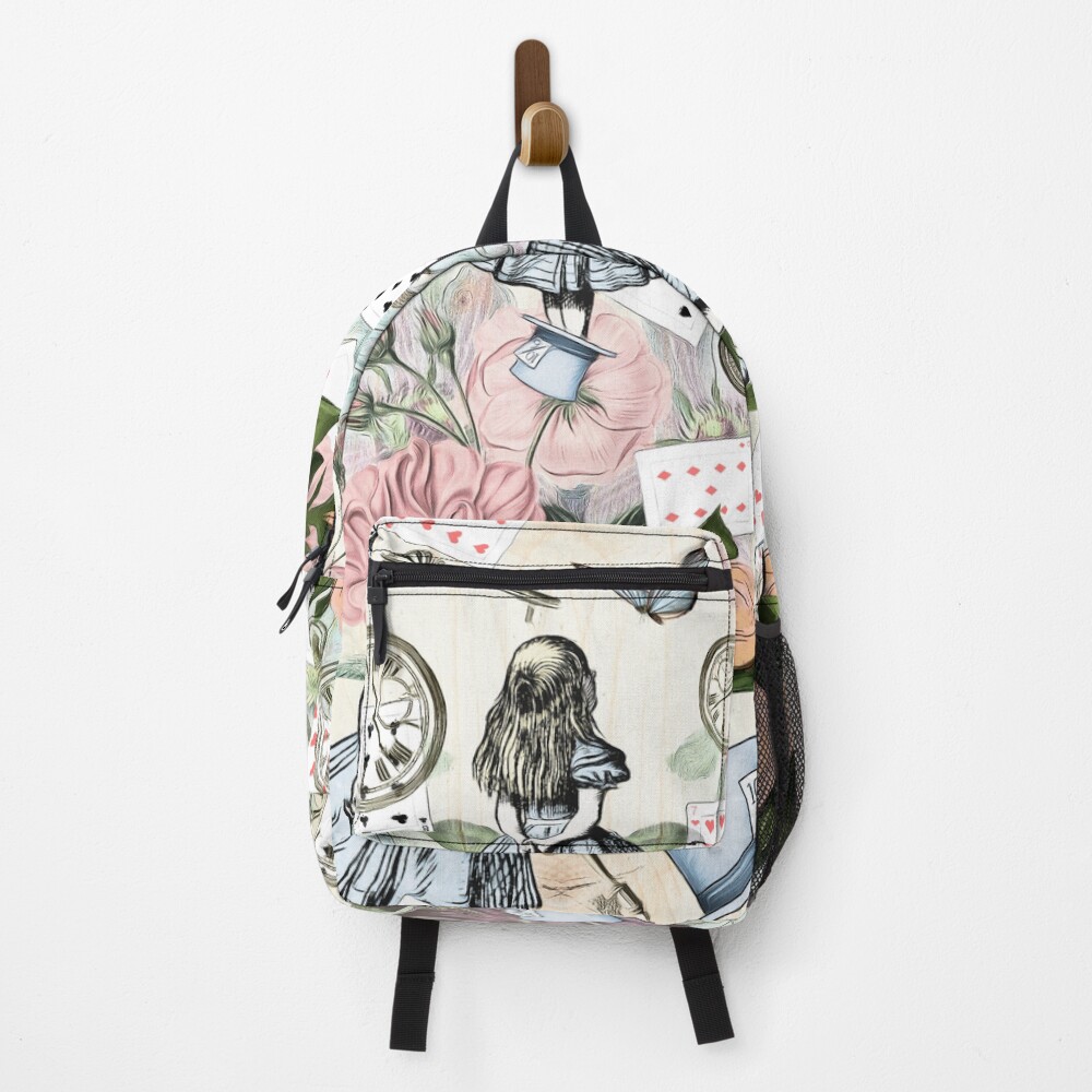 Alice In Wonderland Collage Backpack