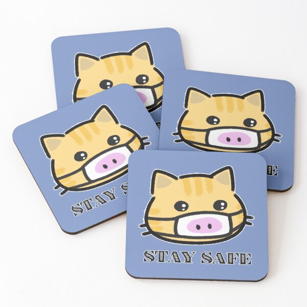 Item preview, Stay Safe Cat - Pig Mask designed and sold by LilFurKids.