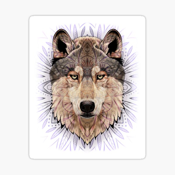 Sticker Einen Wolf Zeichnen Redbubble