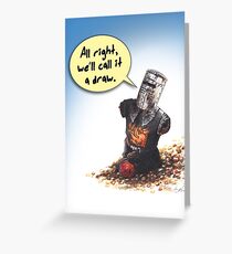 Tarjeta de felicitación Muy bien, lo llamaremos un sorteo