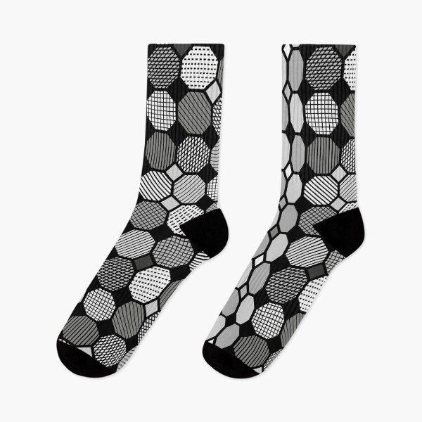 Item preview, Textured Geometric Polygons, grayscale designed and sold by JaanaHalme.