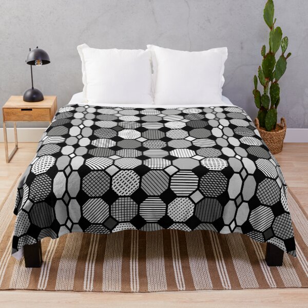 Item preview, Textured Geometric Polygons, grayscale designed and sold by JaanaHalme.