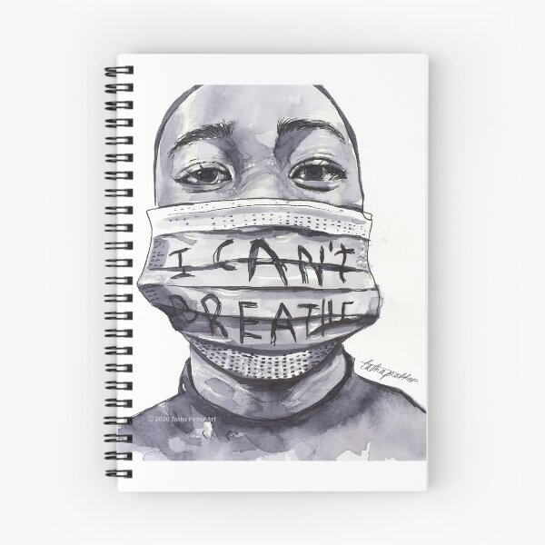 Item preview, Ink Painting Black lives matter I cant breathe  designed and sold by tashapotterart.