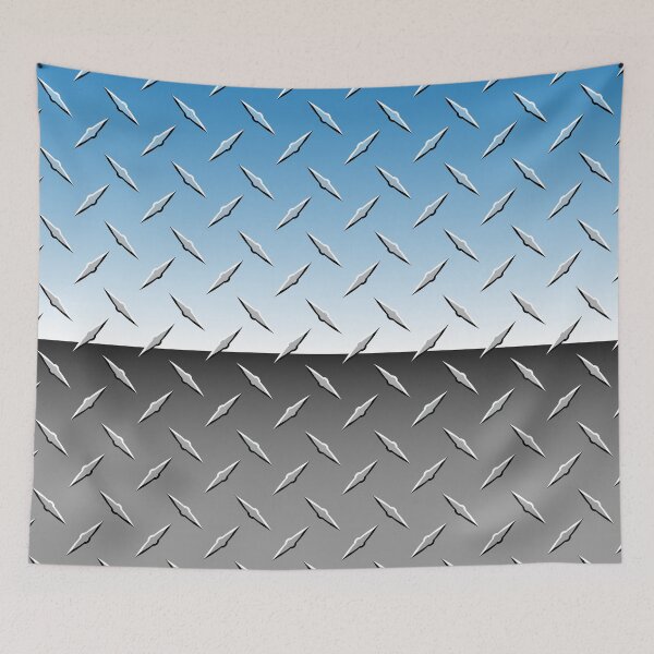 Item preview, Brilliant Chrome Diamond Plate Metal Background designed and sold by hobrath.