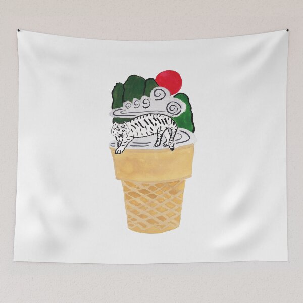 Item preview, Tiger on Ice Cream Cone designed and sold by LiceaGand.