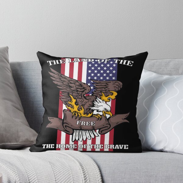 Item preview, THE-LAND-OF-THE-FREE-THE-HOME-OF-THE-BRAVE - USA - Stars and Stripes - Eagle - 4th July - Gift - happy 4th of july - 4th july outfits - 4 july shirt - 4th july clothes - women's 4th of july shirt designed and sold by dan2244.