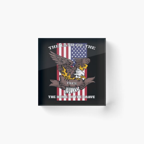 Item preview, THE-LAND-OF-THE-FREE-THE-HOME-OF-THE-BRAVE - USA - Stars and Stripes - Eagle - 4th July - Gift - happy 4th of july - 4th july outfits - 4 july shirt - 4th july clothes - women's 4th of july shirt designed and sold by dan2244.