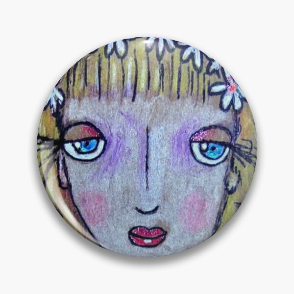 Item preview, Winsome Waif / Dragonfly Girl / Fairy Girl / Daisies in Her Hair / Cute Girl / designed and sold by artenvironments.