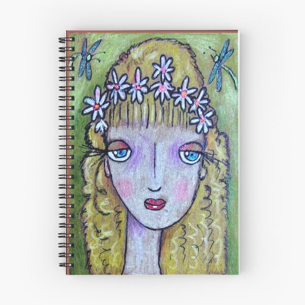 Item preview, Winsome Waif / Dragonfly Girl / Fairy Girl / Daisies in Her Hair / Cute Girl / designed and sold by artenvironments.