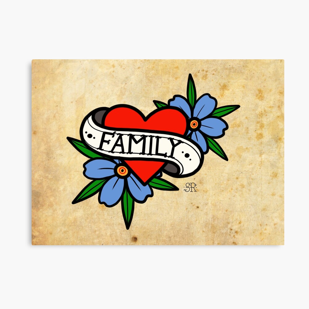 Stickers - Coeur tatoué Saint Valentin - Happy Family