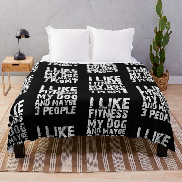 Item preview, I Like Fitness My Dog And Maybe Three People Funny Dog Lovers designed and sold by Akmloza.